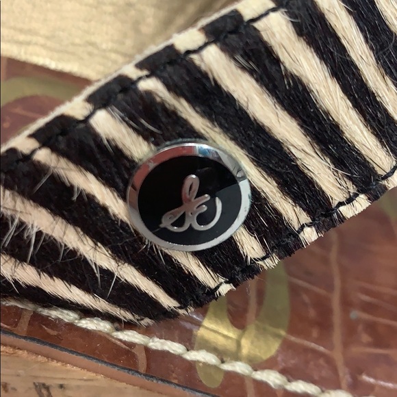 Sam Edelman cork platform wedge leather sandals - Picture 6 of 8